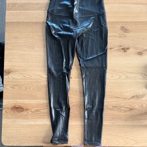 SPANX Faux Leather Black Women's Jeggings